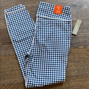 NWT J Crew Weekend High-Rise Leggings in Gingham